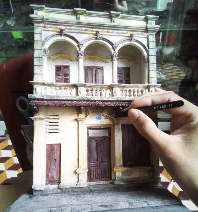 Mô hình số nhà 140 Hàng Tiện, Nam Định của Nguyễn Văn Dũng. Mô hình số nhà 140 Hàng Tiện, Nam Định của Nguyễn Văn Dũng.