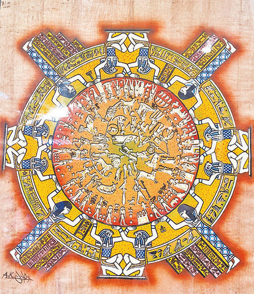 Bộ lịch cổ nhất thế giới của nền văn minh Ai Cập cổ đại được vẽ tay trên giấy papyrus.