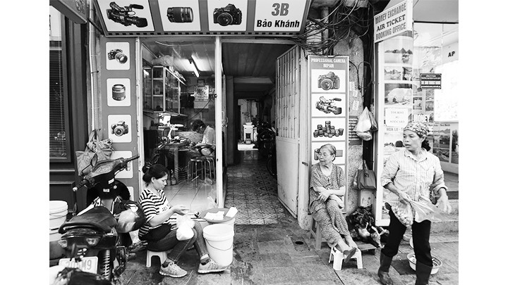 Nét bình dị trong ngõ Bảo Khánh.