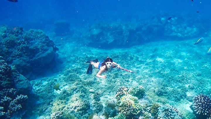 Bên dưới đại dương.