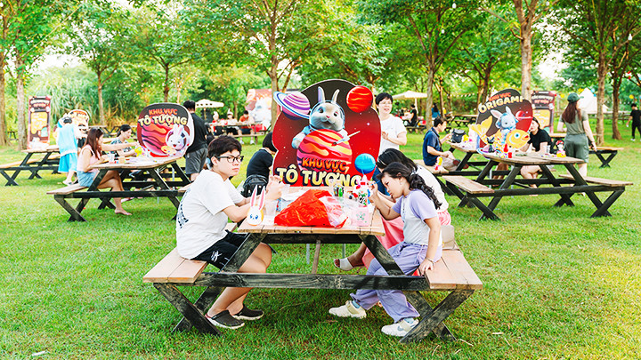 Nhiều hoạt động trải nghiệm, sáng tạo tại chương trình.