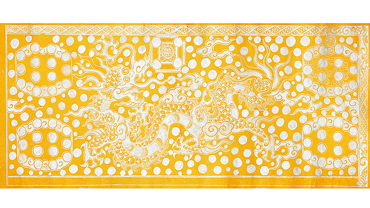 Sắc phong do họa sĩ, nghệ nhân Nam Chi phục dựng.