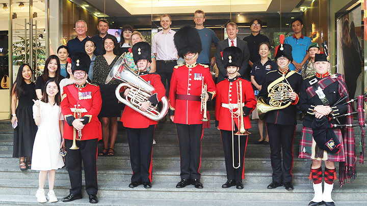 Ban nhạc Quân đội Vương quốc Anh tới Việt Nam biểu diễn.