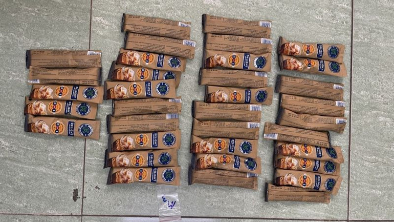 Ma túy được các đối tượng phạm tội ngụy trang. Ma túy được các đối tượng phạm tội ngụy trang.