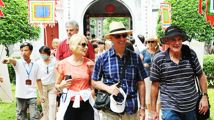 Nhờ các chính sách thị thực thuận lợi, lượng khách quốc tế tăng 68,7% so với cùng kỳ năm trước. Ảnh: NAM HẢI