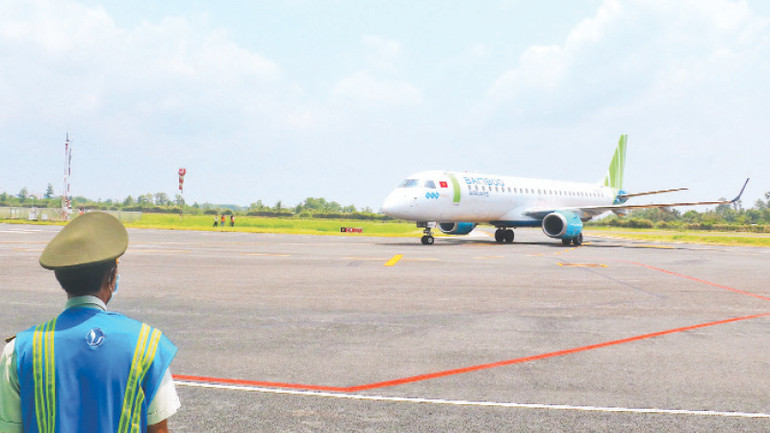 Một góc sân bay Cà Mau hiện nay.