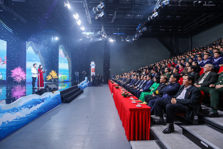 Quang cảnh chương trình nghệ thuật đặc biệt "Xuân Trường Sa" lần thứ 11 năm 2023.