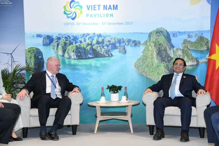 Thủ tướng Phạm Minh Chính tiếp Tổng giám đốc Tập đoàn HSBC Noel Quinn