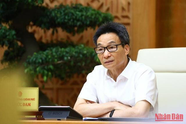 Phó Thủ tướng Vũ Đức Đam phát biểu kết luận cuộc họp. (Ảnh: VGP)