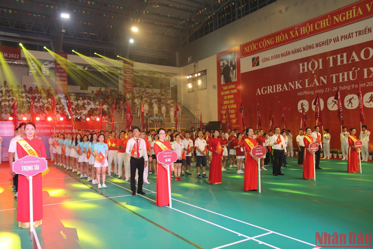 Quang cảnh Hội thao Agribank lần thứ IX năm 2022.