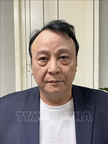 Bị can Đỗ Anh Dũng, Chủ tịch HĐTV kiêm Tổng Giám đốc Tập đoàn Tân Hoàng Minh. (Ảnh: TTXVN)