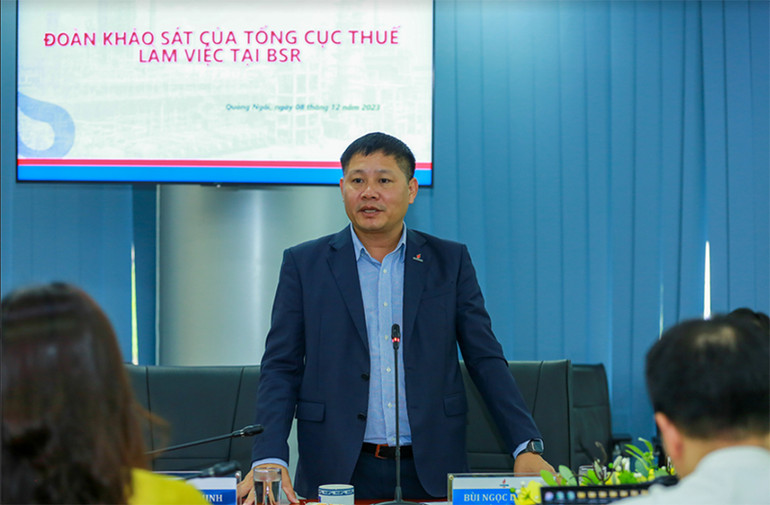 Ông Bùi Ngọc Dương - Tổng Giám đốc BSR phát biểu tại buổi làm việc.