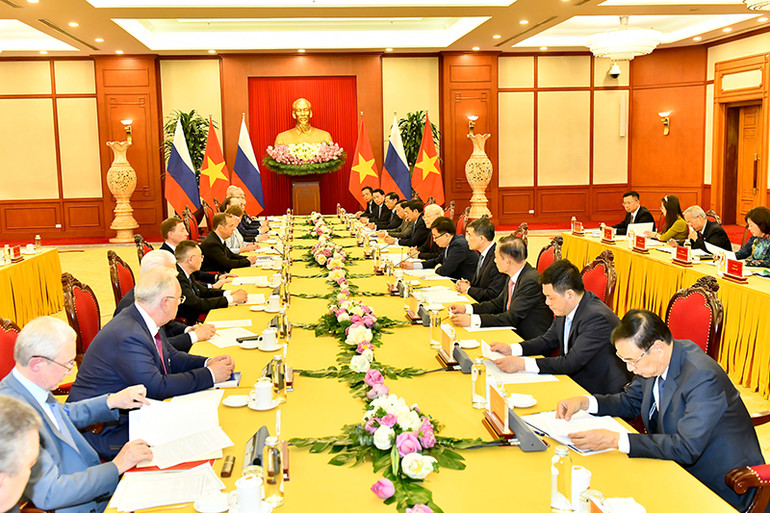 Quang cảnh buổi hội đàm.