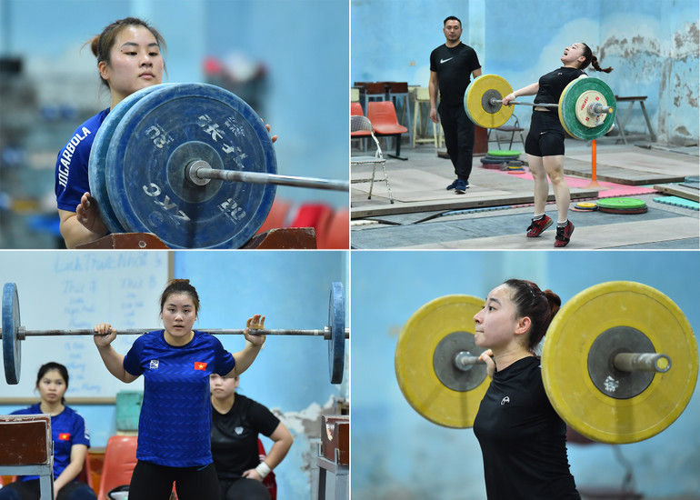 Không chỉ rèn luyện về mặt thể chất, những thành viên trong đội tuyển cử tạ cũng chuẩn bị tâm lý vững vàng để có phong độ tốt nhất khi thi đấu.