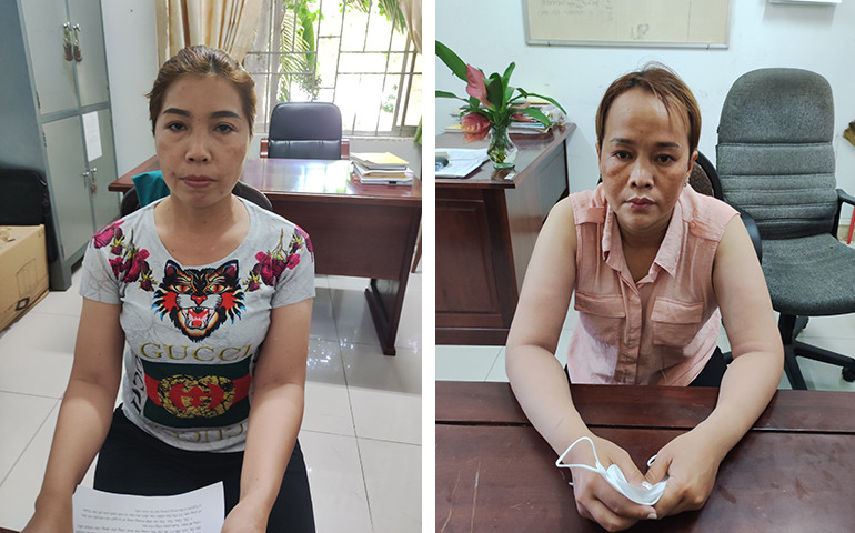 Nhóm người trộm tiền công đức tại đền thờ Anh hùng liệt sĩ Võ Thị Sáu.