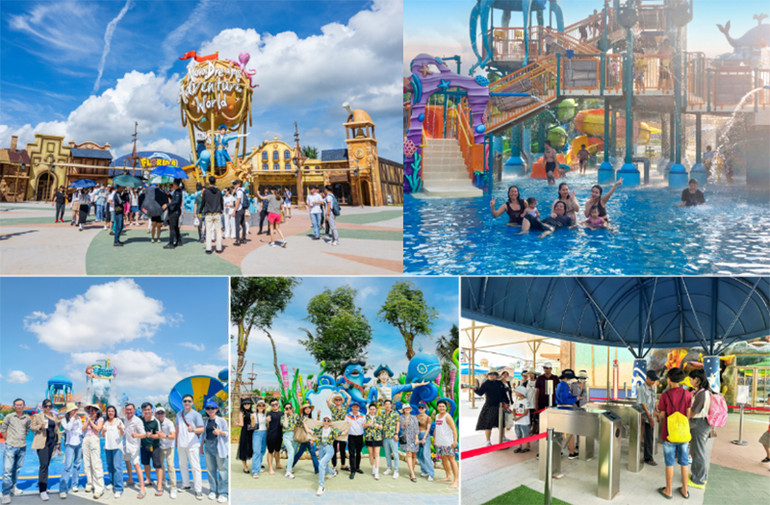 Wonderland Water Park đón hàng nghìn lượt khách mỗi ngày.