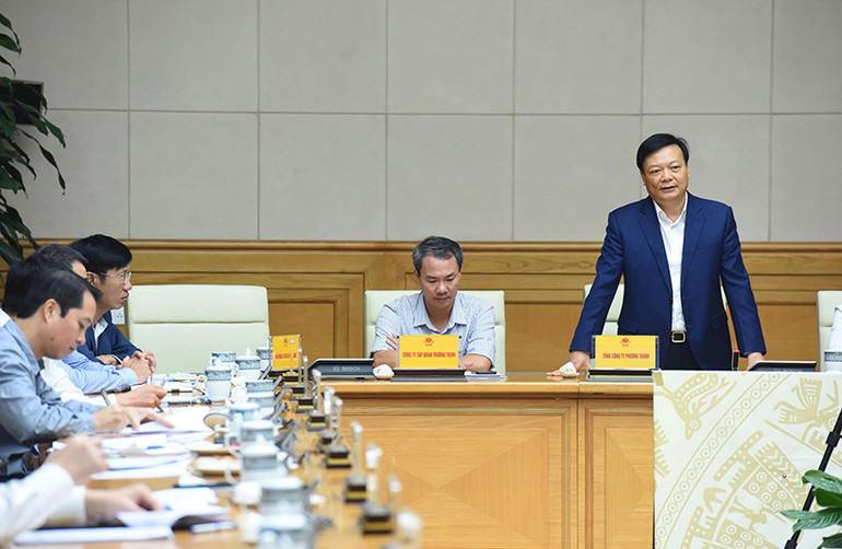 Đại diện lãnh đạo Tổng Công ty Trung Thành phát biểu. Đại diện lãnh đạo Tổng Công ty Trung Thành phát biểu.