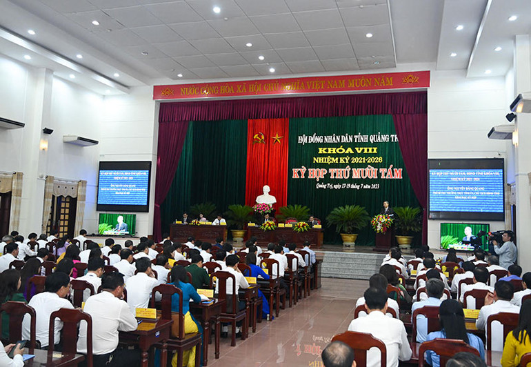 Kỳ họp thứ 18, Hội đồng nhân dân tỉnh Quảng Trị khóa VIII dự kiến tổ chức từ ngày 17-19/7/2023 để xem xét, quyết định các nội dung thuộc thẩm quyền.