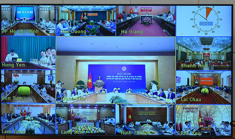 Hội nghị được tổ chức trực tuyến đến các địa phương.