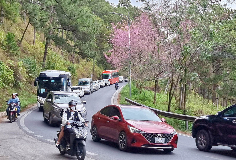 Đèo Prenn dịp Tết Nguyên đán 2023.