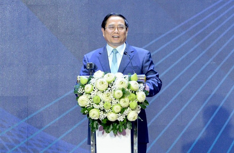 Thủ tướng Phạm Minh Chính phát biểu tại hội nghị.