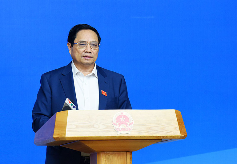 Thủ tướng Phạm Minh Chính phát biểu chỉ đạo hội nghị.