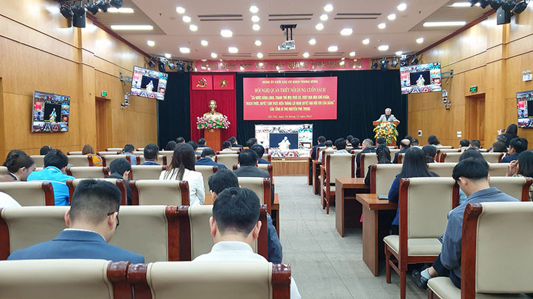 Toàn cảnh hội nghị tại cơ quan Đảng ủy Khối các cơ quan Trung ương.