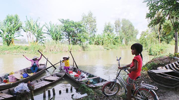 Bến đò thân thuộc bên dòng Năm Châu.