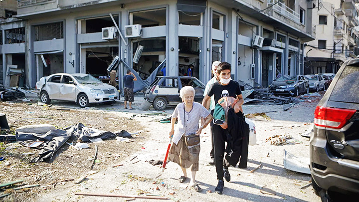 Xung đột đã phá hủy nhiều vùng đất của Lebanon. Ảnh: AP