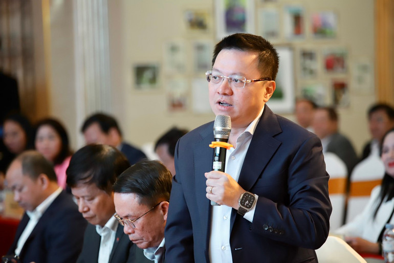 Đồng chí Lê Quốc Minh phát biểu tại Hội nghị. (Ảnh: Nguyễn Tuấn)