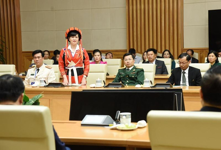 Cô Ma Thị Hồng, Trung tâm giáo dục thường xuyên huyện Lâm Bình, tỉnh Tuyên Quang chia sẻ về lĩnh vực đào tạo nghề nghiệp.