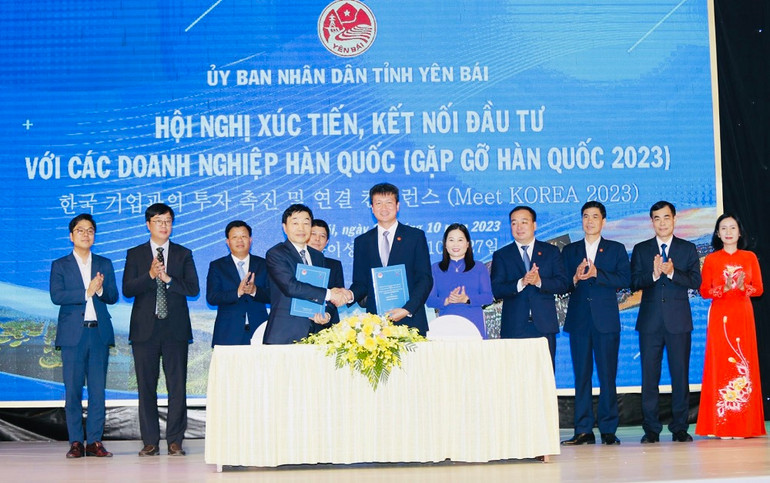 Ký kết thỏa thuận hợp tác đầu tư Hàn Quốc tại Yên Bái.