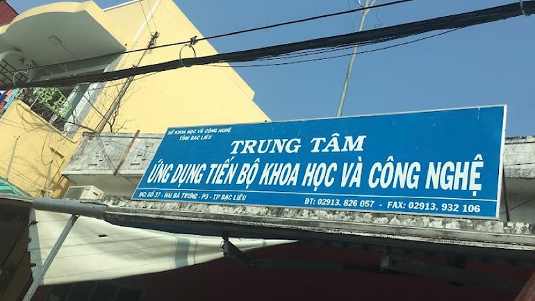 Trung tâm Ứng dụng tiến bộ khoa học và công nghệ Bạc Liêu (thuộc Sở Khoa học và Công nghệ Bạc Liêu) hiện có nhiều sai phạm, hiện đã đóng cửa. (Ảnh CTV)