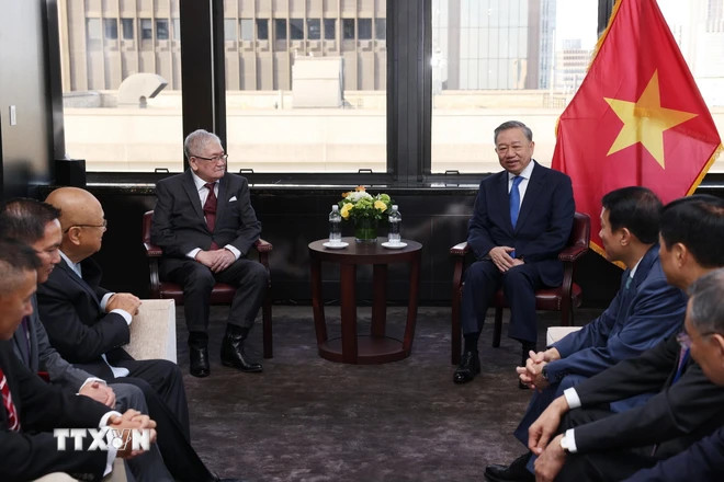 Tổng Bí thư, Chủ tịch nước Tô Lâm gặp mặt nhóm trí thức Houston. (Ảnh: Lâm Khánh/TTXVN) Tổng Bí thư, Chủ tịch nước Tô Lâm gặp mặt nhóm trí thức Houston. (Ảnh: Lâm Khánh/TTXVN)