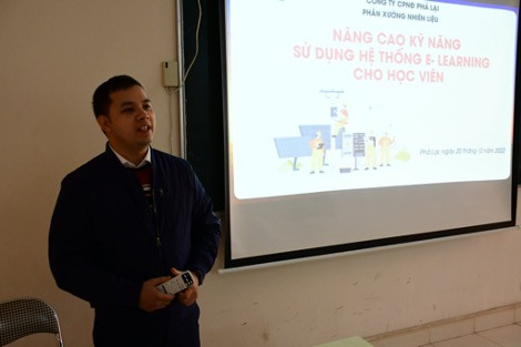 Các khóa đào tạo nâng cao kỹ năng sử dụng E-learning cho các học viên.
