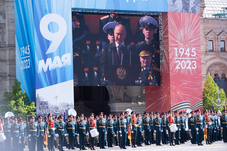 Tổng thống Nga V.Putin phát biểu ý kiến. (Ảnh: THANH THỂ)