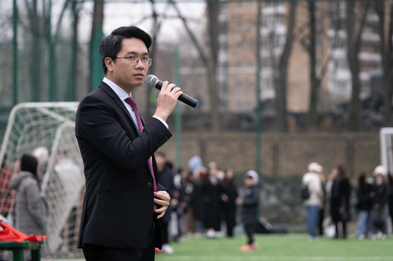 Ông Ngô Bá Hoàng Hải khẳng định, giải đấu cho thấy sự quan tâm của các cấp lãnh đạo đối với hoạt động Đoàn và thanh niên. Ảnh: THANH THỂ