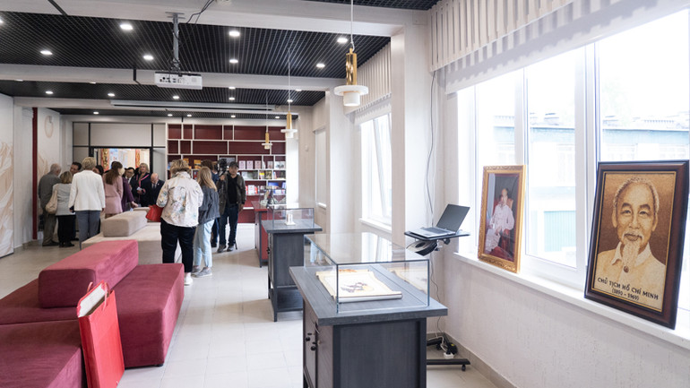 Khung cảnh bảo tàng. (Ảnh: THANH THỂ)