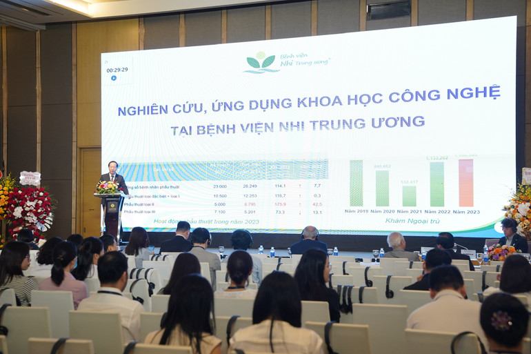 Phó Giáo sư, Tiến sĩ Trần Minh Điển cho biết đã có sự thay đổi mô hình bệnh tật, cần phải có đề tài nghiên cứu đánh giá thực trạng trẻ em Việt Nam và mô hình bệnh tật.