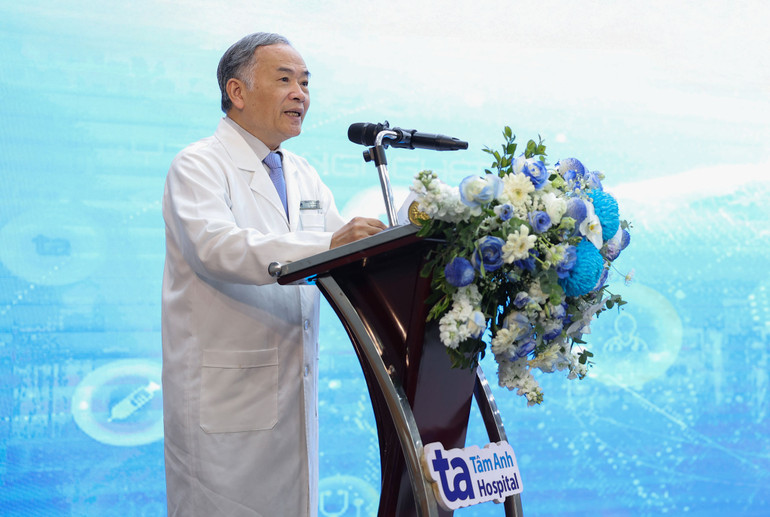 Thầy thuốc nhân dân, Phó Giáo sư, Tiến sĩ Trần Duy Anh, Giám đốc khối Nội Bệnh viện đa khoa Tâm Anh Hà Nội phát biểu.