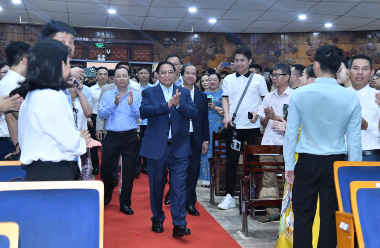 Thủ tướng Phạm Minh Chính tới dự Ngày hội Khởi nghiệp Quốc gia của học sinh, sinh viên lần thứ VI.