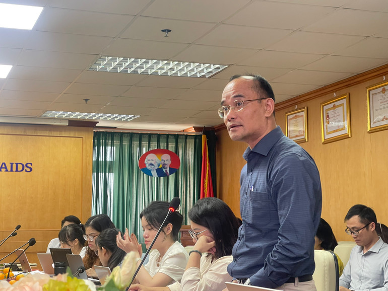 Thạc sĩ Bùi Hoàng Đức, Phó Trưởng Phòng Giám sát và Xét nghiệm, Cục Phòng, chống HIV/AIDS chia sẻ về kết quả phòng, chống HIV/AIDS tại Việt Nam.