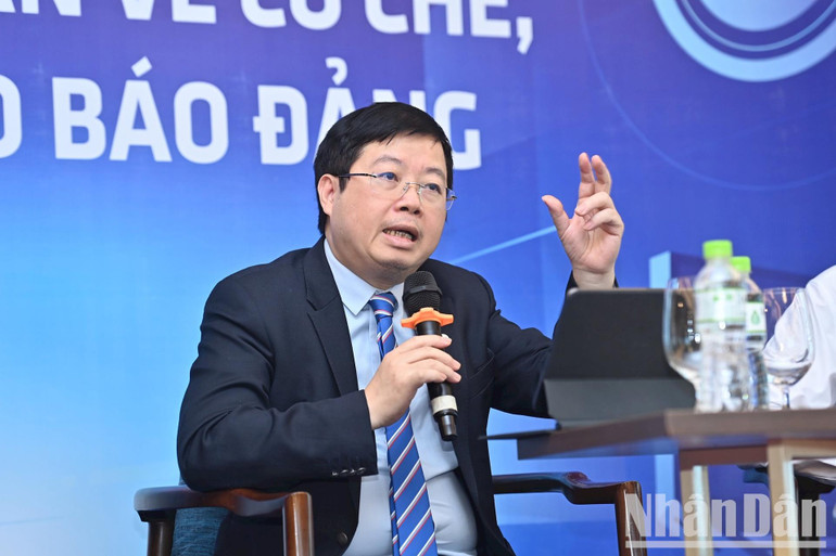 Thứ trưởng Thông tin và Truyền thông Nguyễn Thanh Lâm. (Ảnh: Đăng Khoa)