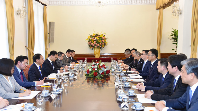 Toàn cảnh cuộc hội đàm.