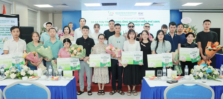 Các gia đình được nhận hỗ trợ IVF lần này. Các gia đình được nhận hỗ trợ IVF lần này.