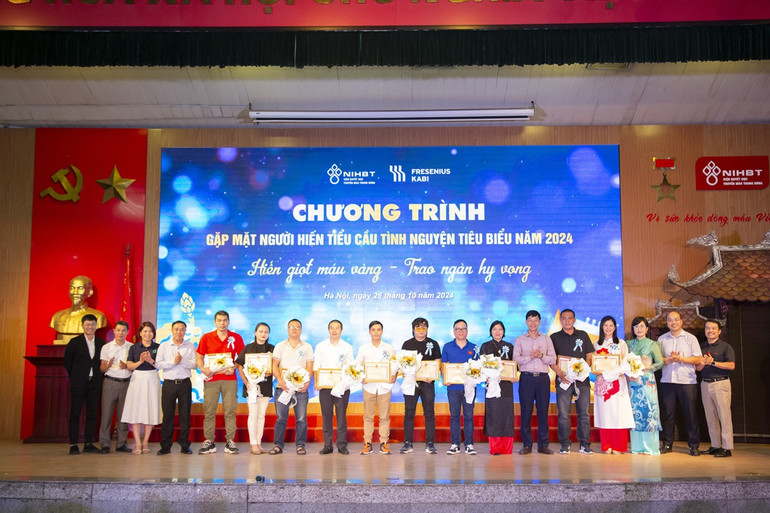 Tôn vinh người hiến tiểu cầu tiêu biểu 2024.