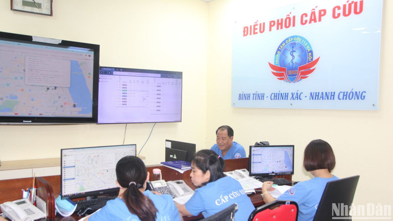 Trung tâm 115 túc trực cấp cứu 24/24.