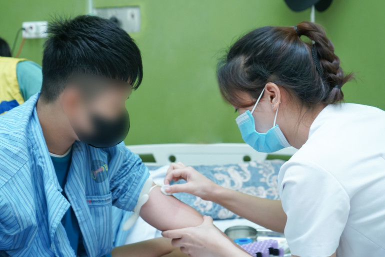 Bệnh nhân phục hồi sau phẫu thuật.