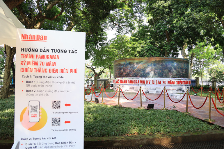 Hướng dẫn tương tác tranh panorama.