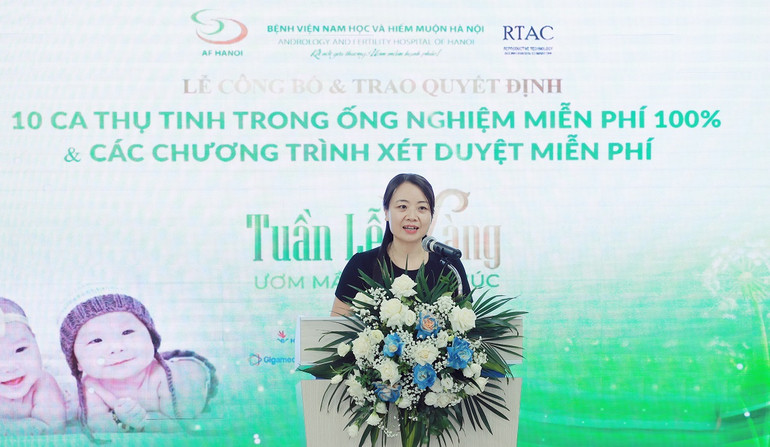 Thạc sĩ, bác sĩ Lê Thị Thu Hiền, Giám đốc chuyên môn Bệnh viện Nam học và Hiếm muộn Hà Nội. Thạc sĩ, bác sĩ Lê Thị Thu Hiền, Giám đốc chuyên môn Bệnh viện Nam học và Hiếm muộn Hà Nội.